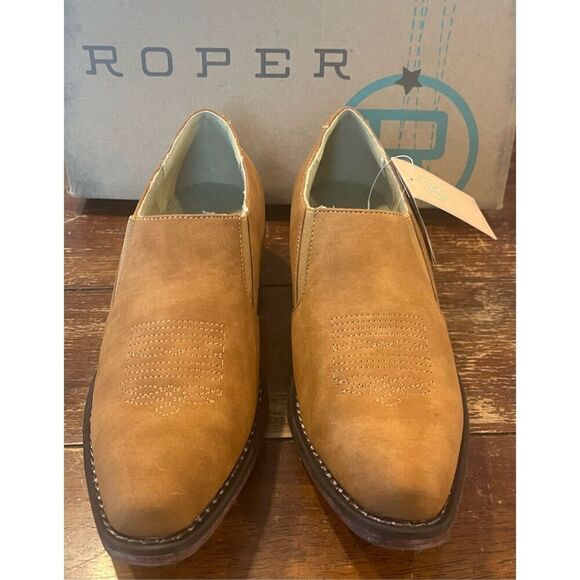 Roper Leather Booties - 5.5 - Picture 1 of 6
